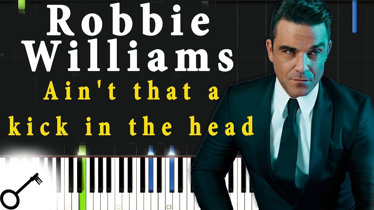 Robbie Williams Ain T That A Kick In The Head Piano Tutorial Synthesia Passkeypiano Youtube