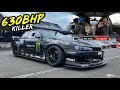 PURE ADRENALINE.. THE 6.0L V8 LS2 SWAPPED NISSAN S14 FROM HELL