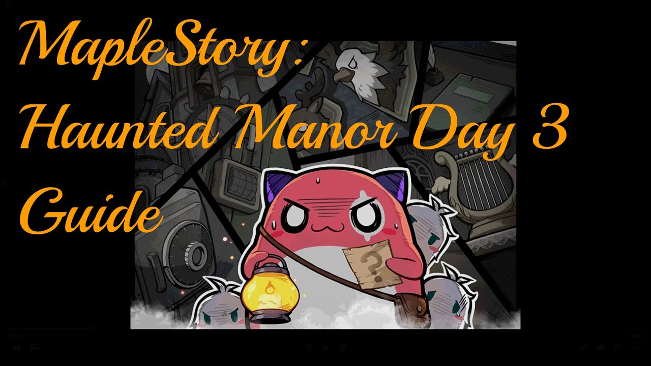 MapleStory Halloween Event 2021 Haunted Manor Day 3 Walkthrough YouTube