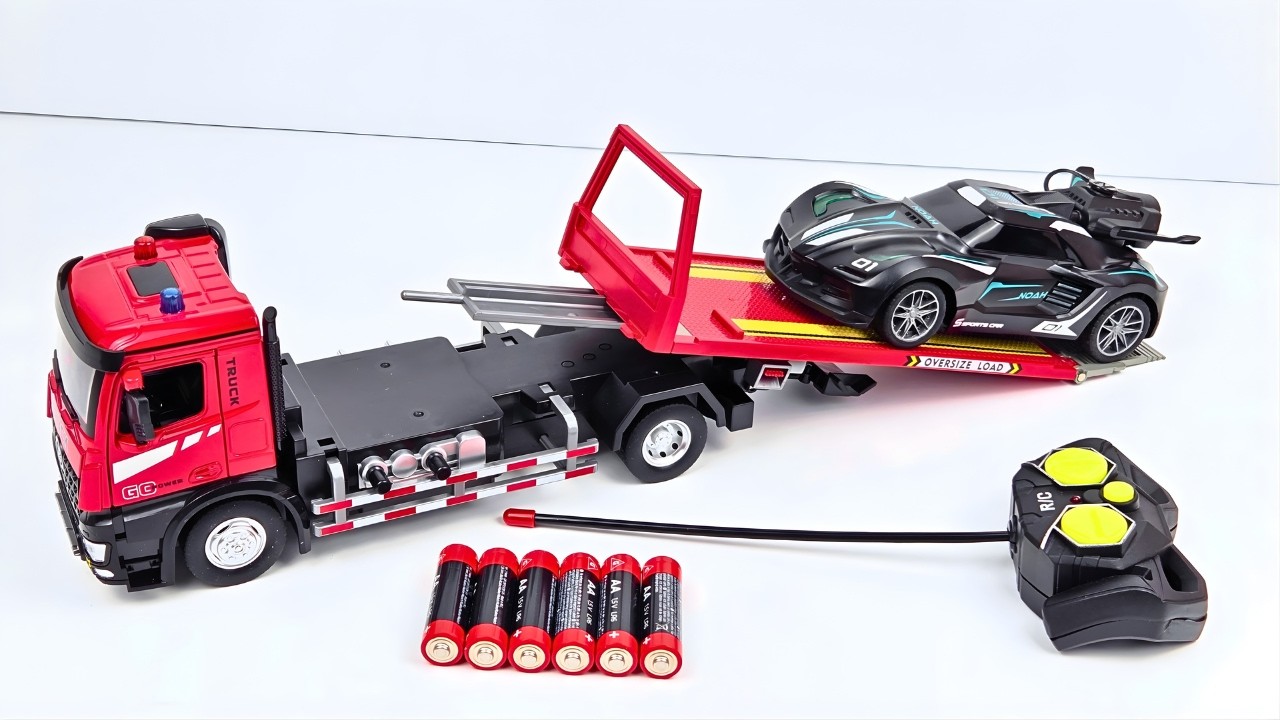 Unboxing RC Toy Mystery Box — Dump Truck, Breakdown Truck, Stunt Spray Car & Chameleon