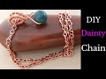 How to Make a Simple Chain Necklace at Home | Dainty Necklace Copper Chain | Infinity Necklace Chain