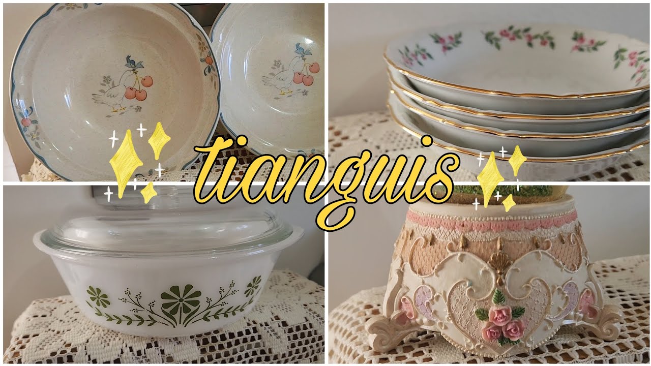 Compras del tianguis | platos de ganso marmalade 🦆