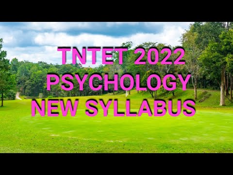 TNTET PAPER 1 NEW SYLLABUS 🔥PSYCHOLOGY IN TAMIL (2022)🖊️📚