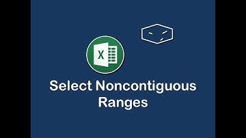 ms office excel select noncontiguous ranges