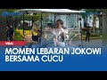 Momen Lebaran Presiden Jokowi Bersama Cucu