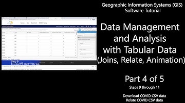 GIS Software Tutorial: Data Management and Analysis with Tabular Data (Part 4 of 5) #Maps #GIS