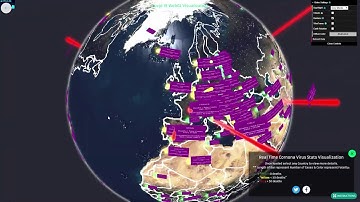 Corona Virus Real time 3D Visualization with WebGL (Demo link in description)