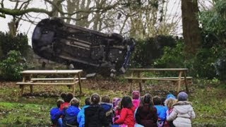 Too much? Shocking speeding advert shows children getting crushed by car