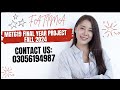MGT619 - Final Project-Management  ACADEMIC Calendar and project details
