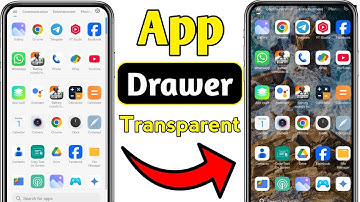 App Drawer Transparent | how to transparent app drawer | transparent app drawer in realme