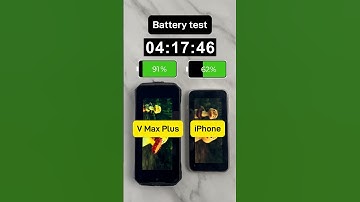 Battery test,V Max Plus vs iPhone 💥 #doogee #doogeevmaxplus #tech #smartphone