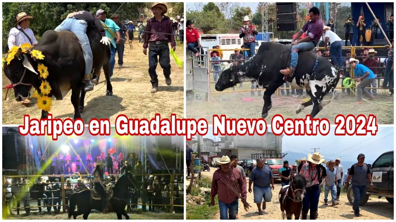 Así se vive un jaripeo en Guadalupe Nuevo Centro Santa María Zacatepec Oaxaca 2024