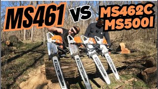 STIHL MS461 Vs Its Replacements. Old vs New Chainsaws. #firewood #chainsaw