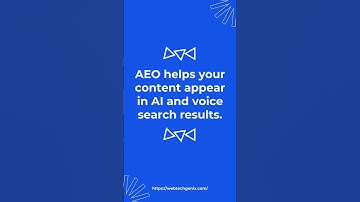 🎯 The Future of SEO = AEO |  @WebTechGenix
