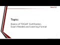 Basics of TOGAF Certification, exam info and how-to read G116 specs to pass exam successfully