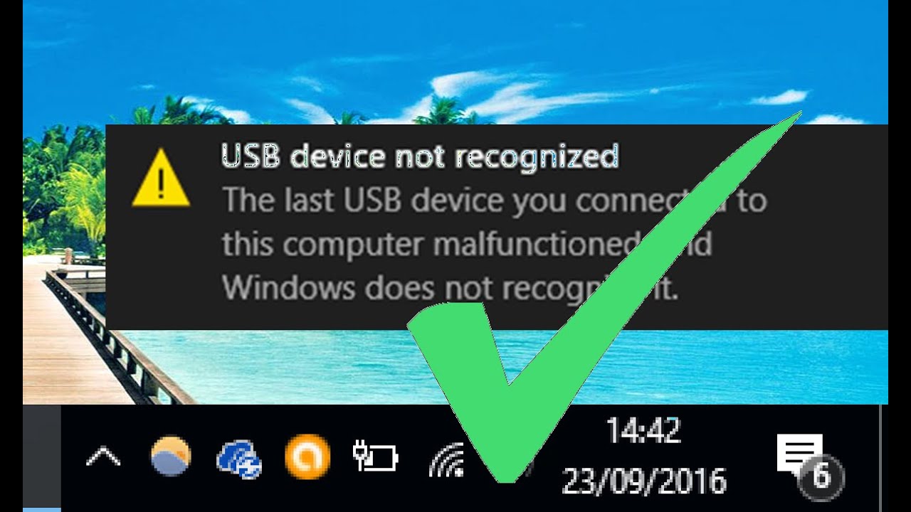 Gæsterne moral sandaler Solved! USB Device not Recognised - Windows 10 - YouTube