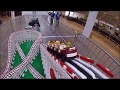 White cyclone lego roller coaster passenger pov at lego world copenhagen 2018