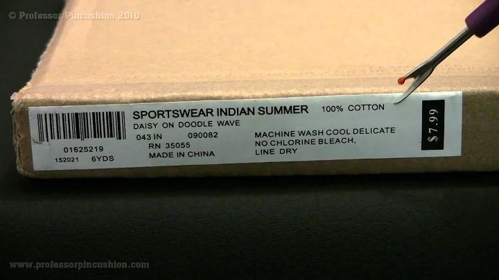 How to Read The Fabric Bolt Information Tag