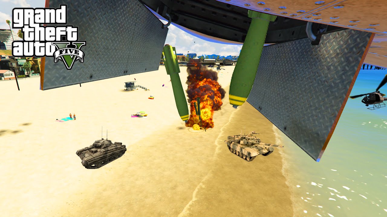 dlcl stanford GTA 5 PC Mods - MEGA AIRSTRIKE MOD! GTA 5 Mods Predator Missile & Carpet Bomb Funny Moments!