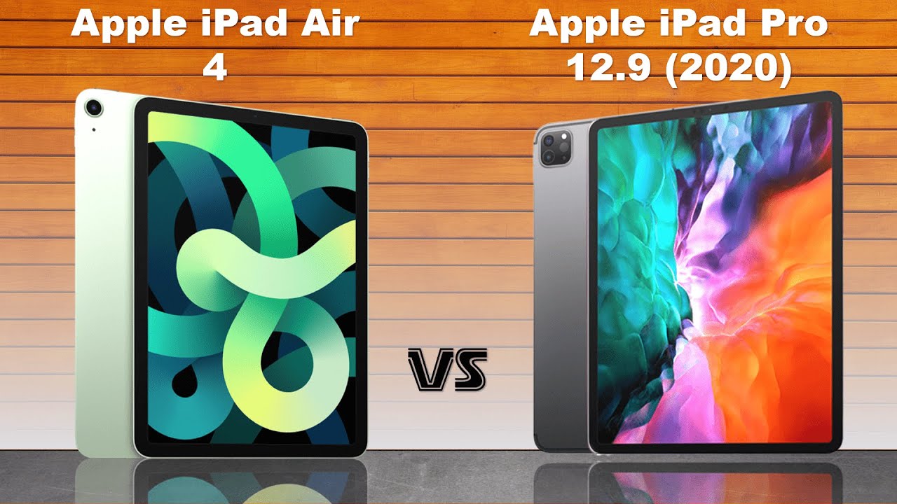 Ipad Air 4 Vs Ipad Pro 12 9 Youtube