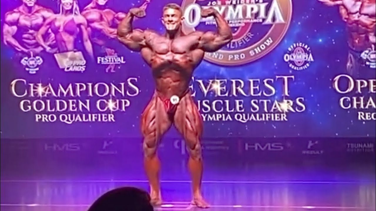 Joan Pradells Posing at Everest Muscle Stars Poland Pro 2025 Men's Open Bodybuilding Finals 