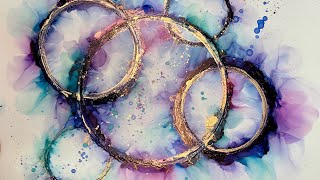 [111] Alcohol Ink Rings - Abstract Art