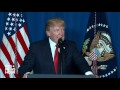 President Trump announces missile strikes on Syria