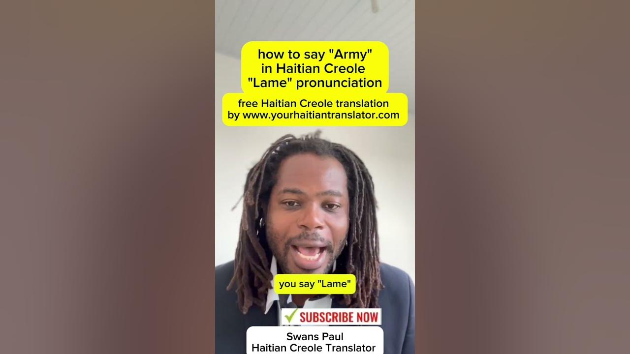 how-to-say-army-in-haitian-creole-lame-pronunciation-youtube