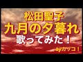 【九月の夕暮れ】松田聖子 ♡ 歌ってみた Coverd by カッコ!