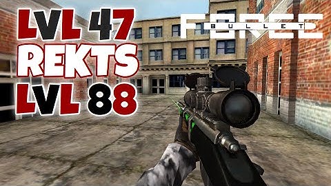 [Bullet Force] 1 vs 1 Level 47 REKTS Level 88 / Sniper Only