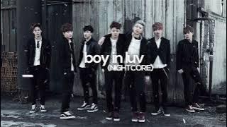 boy in luv - bts (sped up/nightcore)