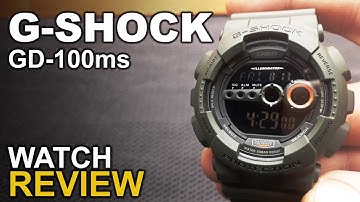G Shock GD100ms - Watch review & Basic operations