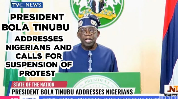 FULL SPEECH: President Bola Tinubu Addresses Nigerians,Promises Good Governance.
