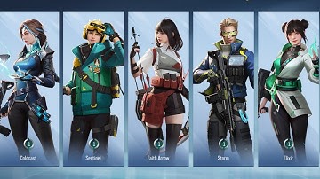 VALORANT | HYPER FRONT ALL CHARACTERS OVERVIEW AVAILABLE FOR ANDROID IOS 😍🔥 CLOSE BETA