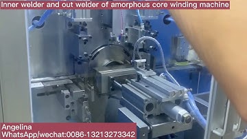 Different welder of inner and out welding of amorphous core winding machine