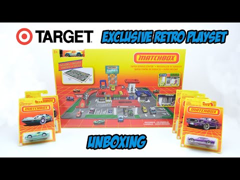 UNBOXING: 2020 Matchbox Retro Super Service Center Playset and Cars - Target Exclusive