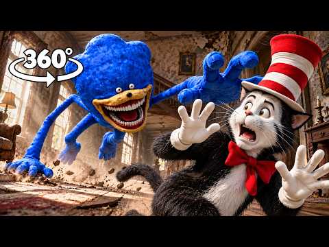 SHIN SONIC Found Cat in the Hat! | Scary 360° VR 4K