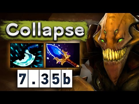 Видео: Коллапс на Сенд Кинге, да ещё и с Мирой в команде! - Collapse Sand King 7.35 DOTA 2