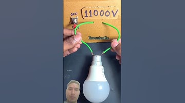 what happened when you apply 11kv voltage in 9watt bulb #shots #experiment #diy