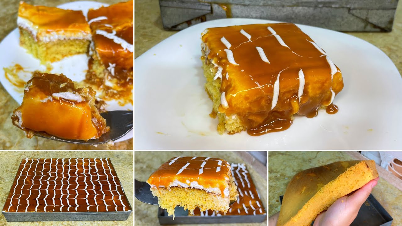 تحلية مشربة خفيفة و طرية بذوق الكرامال تبرد على القلب مع سخانة هادي🥵😍🤌🏻