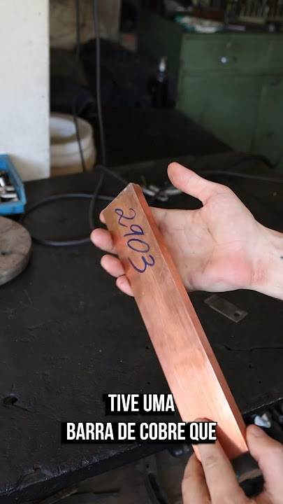 Dobrando chapa de Cobre