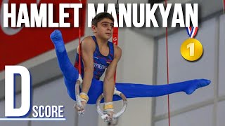 Hamlet Manukyan - D Score Still Rings - Junior World Championships 2023