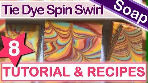 TUTORIAL ~ Cold Process Soap Swirl Technique Column Pour Spin Swirl  : Lesson 2 (Part 8 of 10)