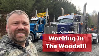 Working in the woods!! #ryansdetailingllc #subscribe #peterbilt  #kenworth #logging