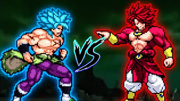 Broly DBS VS Broly SSJ4 LB in Jump Force Mugen 😱