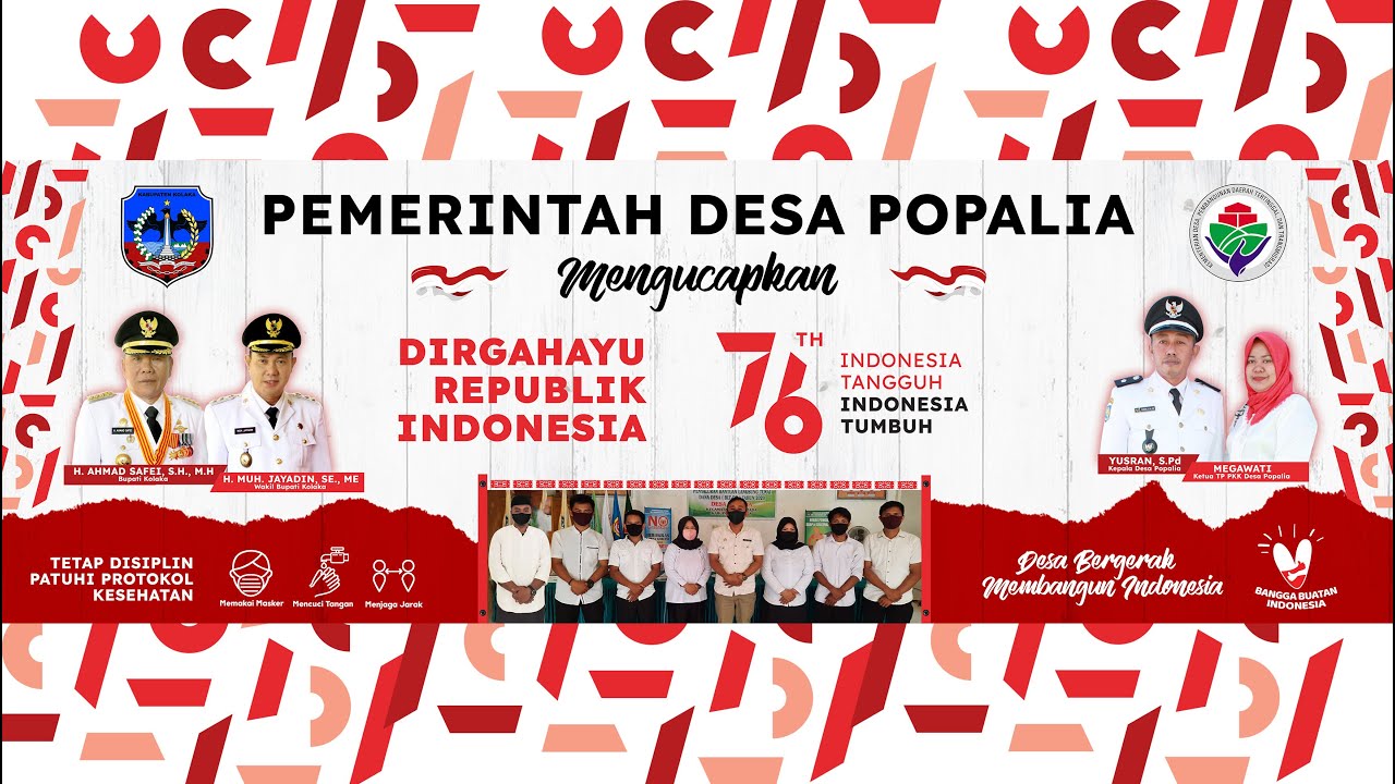 Desa Popalia Dalam Rangka Memeriahkan Dirgahayu Ke 76 Republik Indonesia