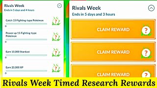 Rivals Week Timed Research Rewards In Pokemon Go | Pokemon Go New Event | Pokemon Go Research