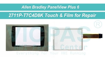 How to Repair 2711P-T7C4D8 Panelview Plus 6 Protective film Touchscreen Panel?