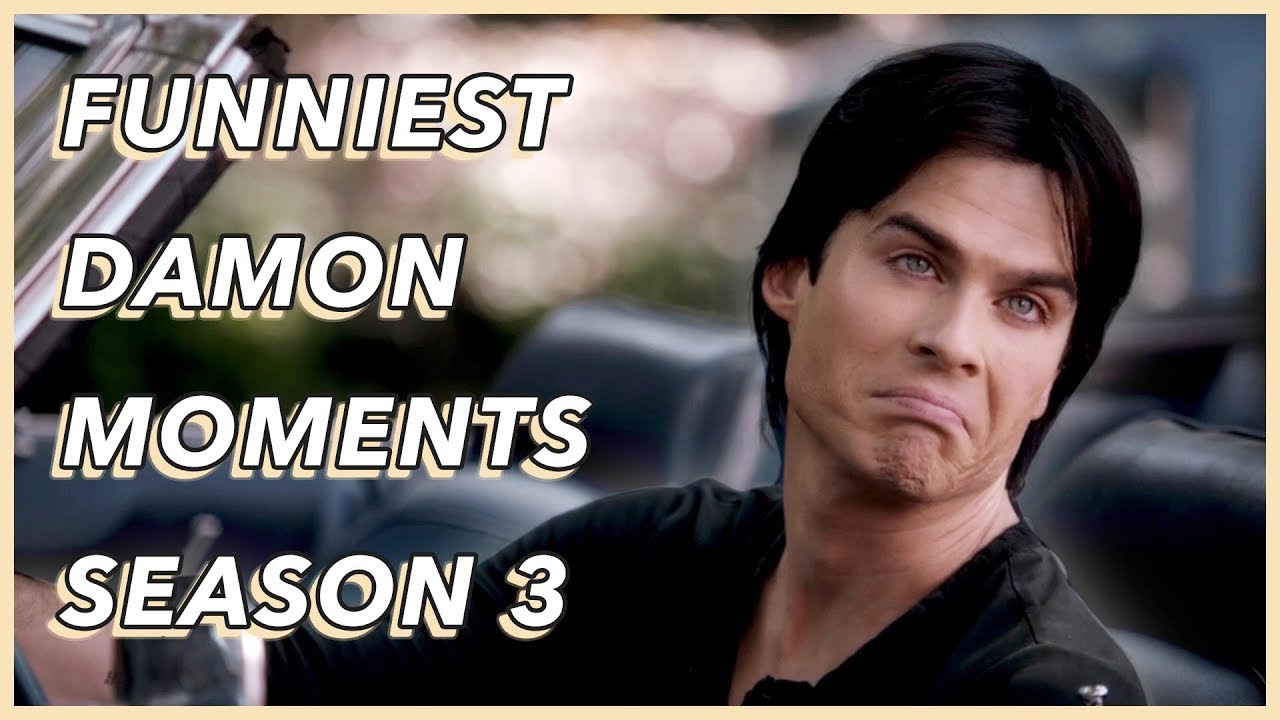 Funniest Damon Salvatore Moments | Season 3 | 1080p HD