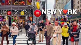 [4K]NYC WalkTimes Square to Billionaires’ Row in New York City | Jan 2024